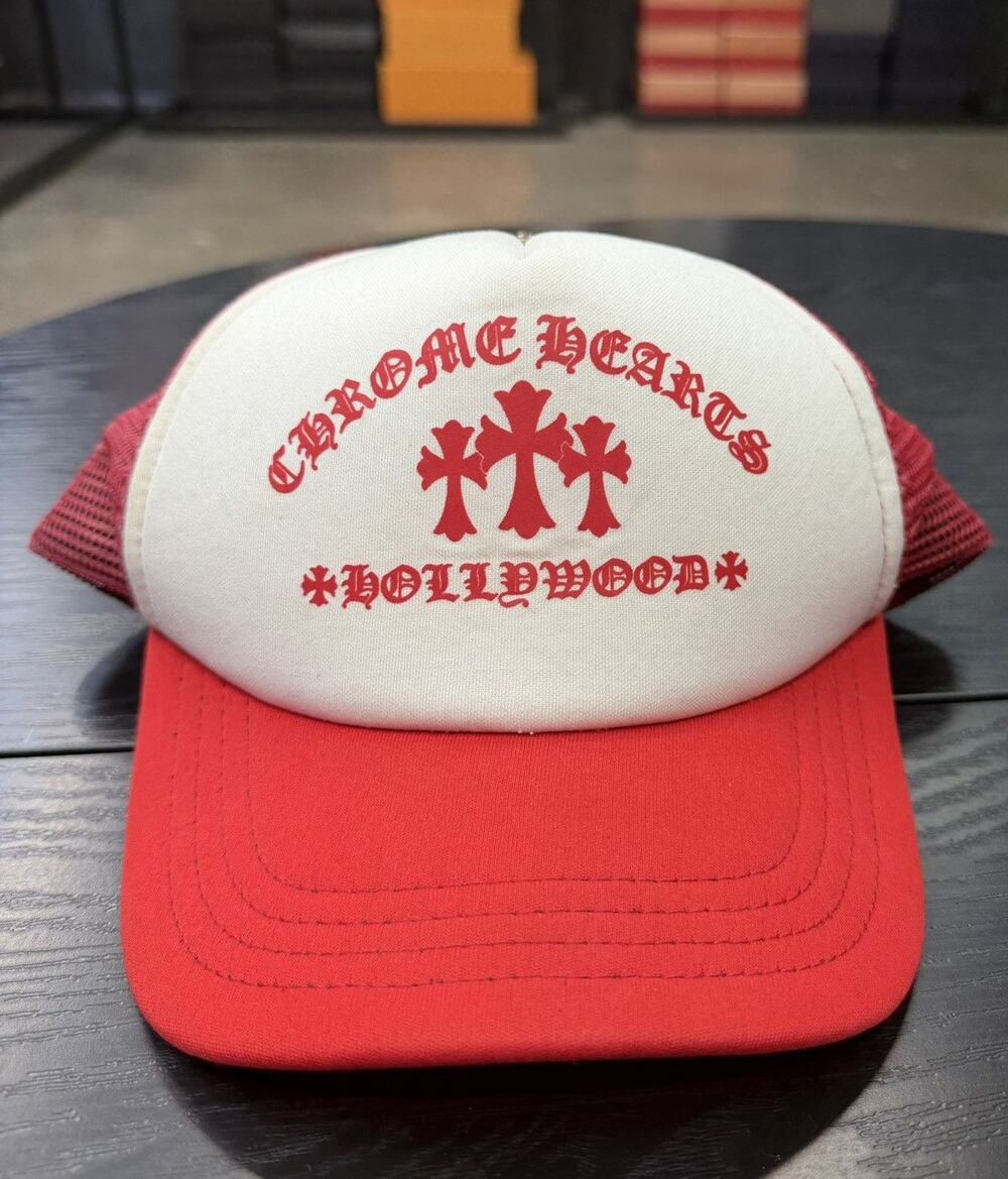 Chrome Hearts Red King Taco Trucker Hat